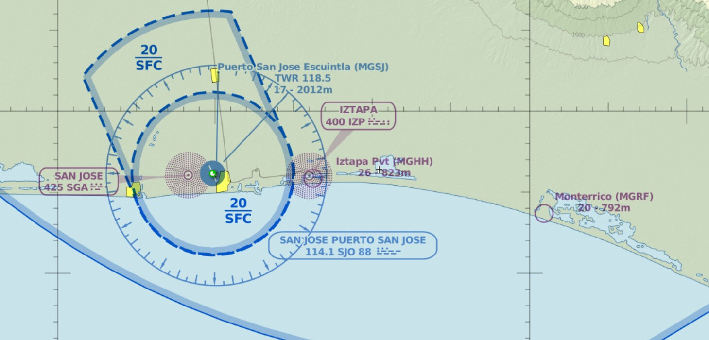 Mapa de espacio aéreo